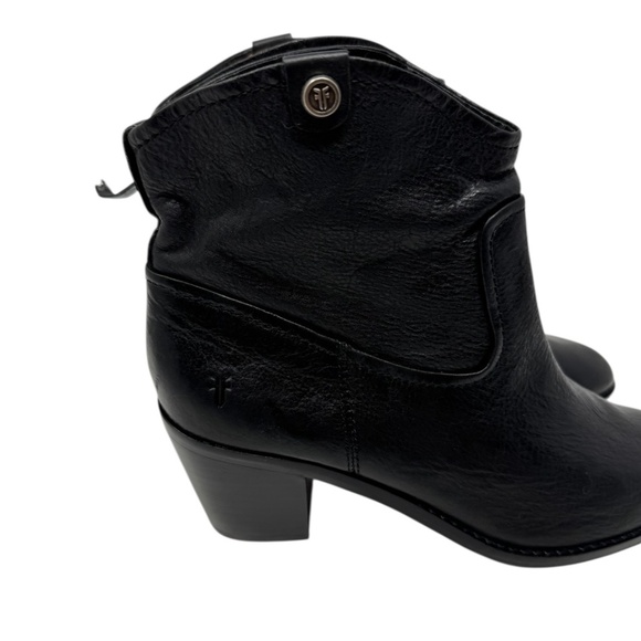 Frye Jolene Short Pull On Black Boot - Picture 11 of 13